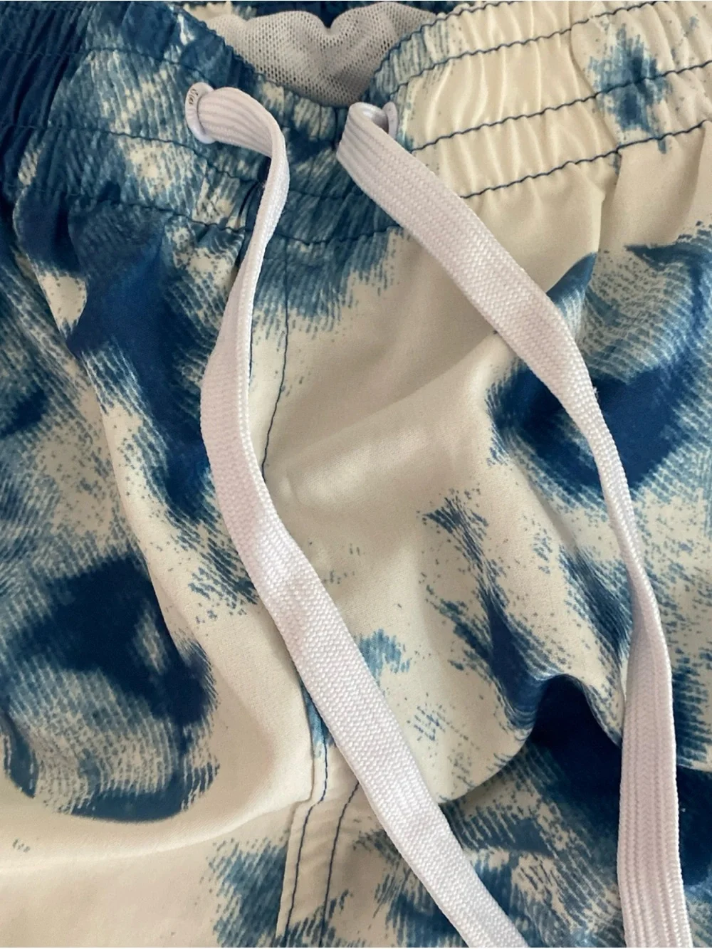 Duvin Design Co Men’s Lined Swim Shorts Trunks Storm Tie-Dye Large
